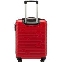 Куфар за ръчен багаж Wittchen червен , Здрав куфар за кабинен багаж със заключване, снимка 1 - Куфари - 41412304