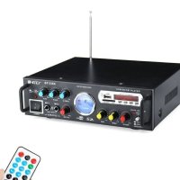 Домашен Караоке Аудио Усилвател BT-339A, FM, SD, USB, BLT, 2x100W, 220VAC, снимка 1 - Ресийвъри, усилватели, смесителни пултове - 41996846