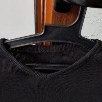 Черна блузка трико. Размер: М, L. , снимка 3 - Блузи с дълъг ръкав и пуловери - 40521585