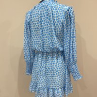 Ефирна рокля в небесно синьо, снимка 3 - Рокли - 40445341