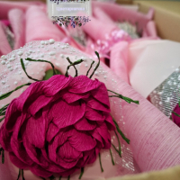 Букет от единични ръчно изработени рози., снимка 5 - Подаръци за жени - 44533522