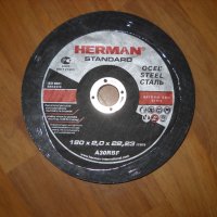 1. Продавам абразивни шайби за рязане за ъглошлайф HERMAN-180/2,0/22,23 мм, снимка 1 - Други инструменти - 39460116