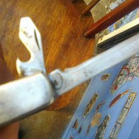 Старо многофункционално българско ножче на Сърп и Чук Габрово, снимка 4 - Ножове - 39210640