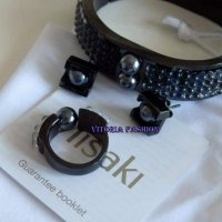 MISAKI – комплект гривна и пръстен в 2 размера, снимка 7 - Бижутерийни комплекти - 44414370