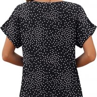 Нова Ежедневна тениска Дамска блуза с къс ръкав Топ мода дрехи, снимка 3 - Тениски - 39937711