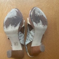 VICENZA дамски сандали на ток от естествена кожа 37, снимка 5 - Сандали - 41283840