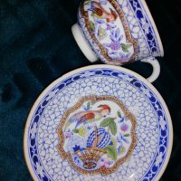 Античен порцелан Mosa - чаши и чинийки (3 броя), снимка 1 - Сервизи - 38936566