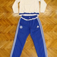 Анцуг на Челси Адидас Дебел Ватиран Chelsea Sweat Tracksuit Adidas New, снимка 1 - Спортни дрехи, екипи - 34629129