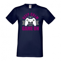 Мъжка тениска Keep Calm And Game On, снимка 10 - Тениски - 36193298