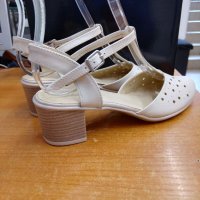 НАМАЛЕНИЕ-Дамски обувки/сандали/ естествена кожа м. 224, снимка 3 - Дамски обувки на ток - 40748567