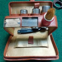 Стар несесер за бръснарски принадлежност, снимка 4 - Антикварни и старинни предмети - 34482155