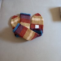 Ръчно плетени мъжки чорапи размер 44, снимка 1 - Мъжки чорапи - 41763482