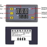 Цифров регулатор за температура с два дисплея на 220 волта, снимка 2 - Друга електроника - 40510236