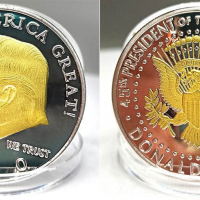 Монета с лика на Доналд Тръмп, снимка 2 - Нумизматика и бонистика - 36286868