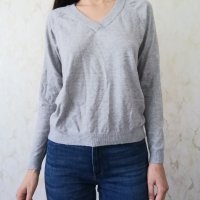 Vero Moda дамски сив пуловер р-р S, снимка 1 - Блузи с дълъг ръкав и пуловери - 41705180