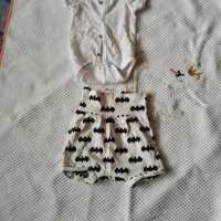 Лот бебешки дрехи момиче 0-3м, боди, ританки, гащеризон, чувалче, шапка, детски дрехи, снимка 4 - Комплекти за бебе - 34478354