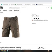 Lundhags Lykka Shorts Stretch за лов туризъм размер 52 / L къси панталони с еластична материя - 412, снимка 2 - Къси панталони - 41394836