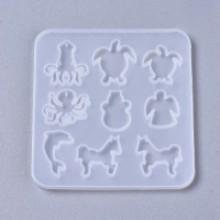 Малки морски животни и др силиконов молд форма смола фондан висулка декор украса , снимка 3 - Форми - 44519127