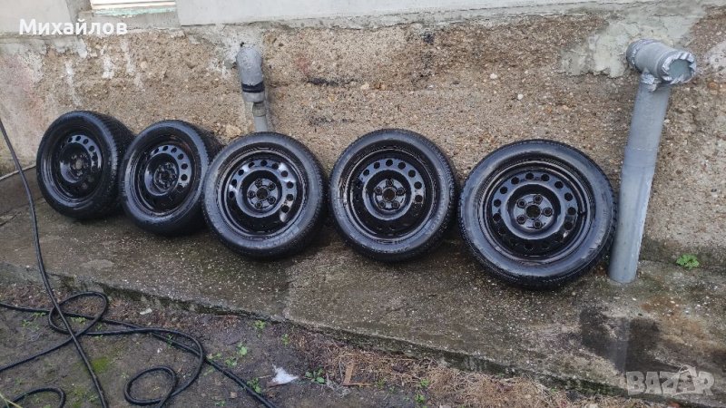 Железни джанти 16 цола с зимни гуми от Форд Галакси 2001г., снимка 1