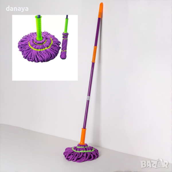 4658 Микрофибърен моп за почистване на под Twist Mop, снимка 1