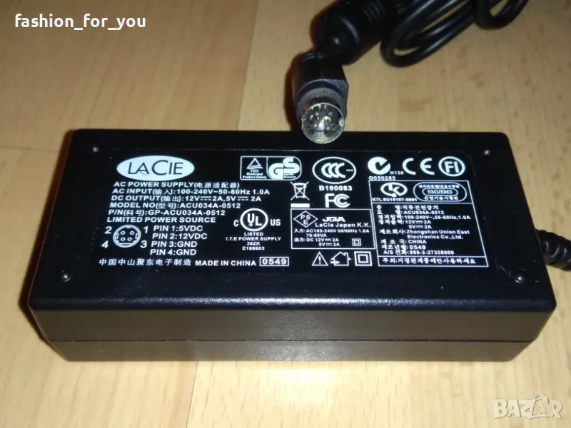 Захранващ адаптер 12V 2A, 5V 2A, снимка 1