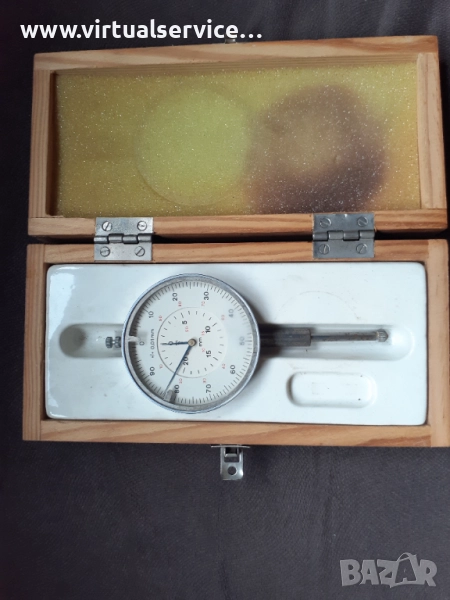 Дълбокомер микрометър - стрелкови ГДР производство, снимка 1