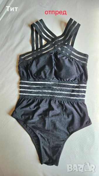 Чисто нов цял черен бански, снимка 1