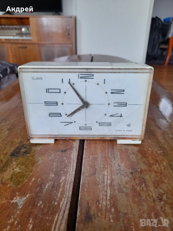 Настолен часовник,будилник СЛАВА,SLAVA #18, снимка 1