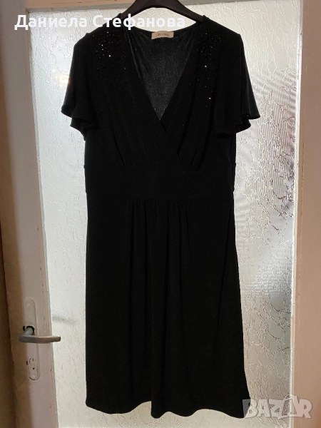 Малка черна рокля с камъчета Calvin Klein, снимка 1