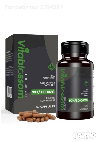 Vitablossom CBD 500 мг/капсула, 60 капсули 30000 , снимка 1