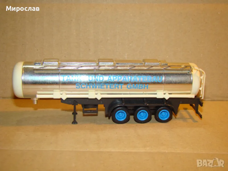 HERPA? H0 1/87 РЕМАРКЕ ТИР КАМИОН МОДЕЛ КОЛИЧКА ЦИСТЕРНА, снимка 1