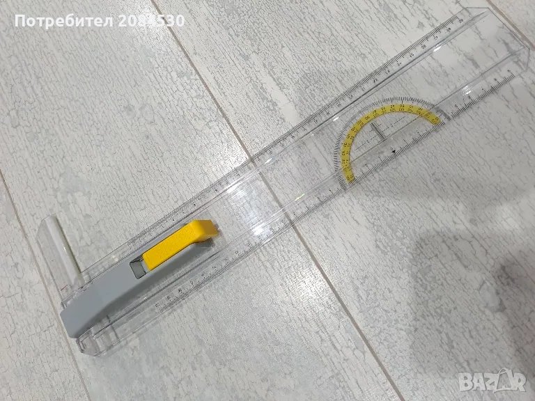 Линия за техническо чертане( А4) с релса за монтаж/немска/, снимка 1