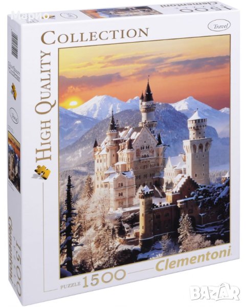 НАРЕДЕН - Пъзел Clementoni от 1500 части - Замъкът Нойшванщайн, снимка 1