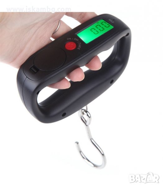 ЕЛЕКТРОНЕН КАНТАР ДО 50КГ. ДИГИТАЛНА ВЕЗНА ЗА БАГАЖ - код A14, снимка 1