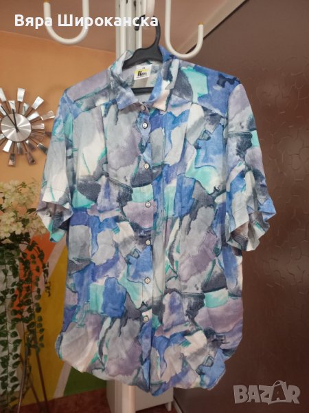 Дамска риза за едра дама. Размер: L, XL. , снимка 1