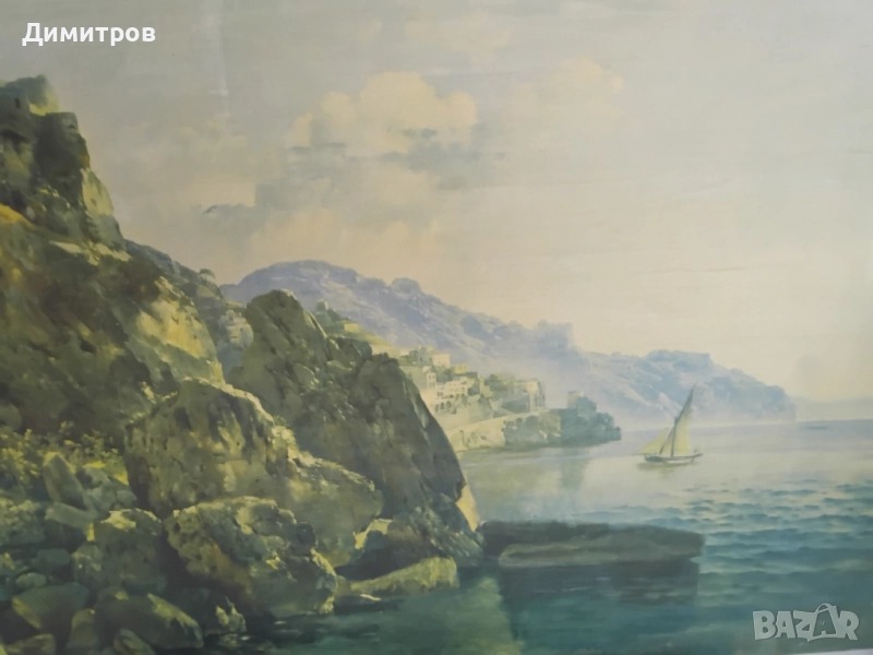 Много стара картина масло върху платно, снимка 1