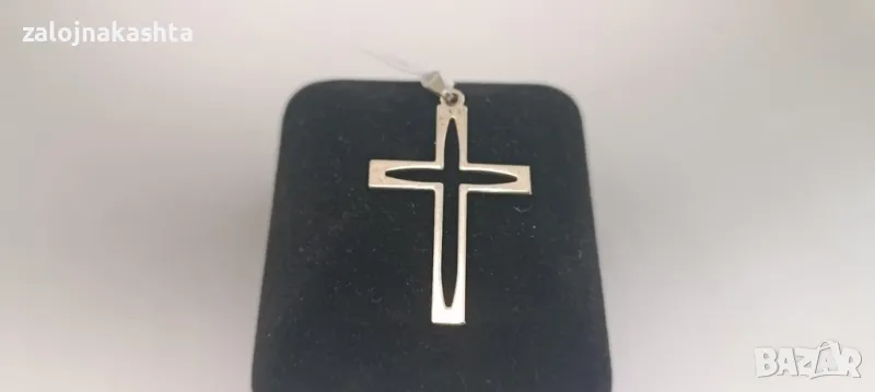 Сребърен кръст-1,00гр/925, снимка 1