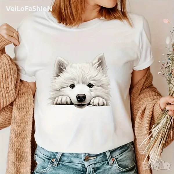 Нова дамска тениска Cute Dog, снимка 1