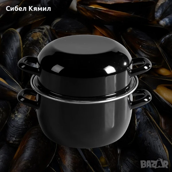 Емайлирана тенджера за миди 5 л, Ø22 см, за индукционни котлони, снимка 1