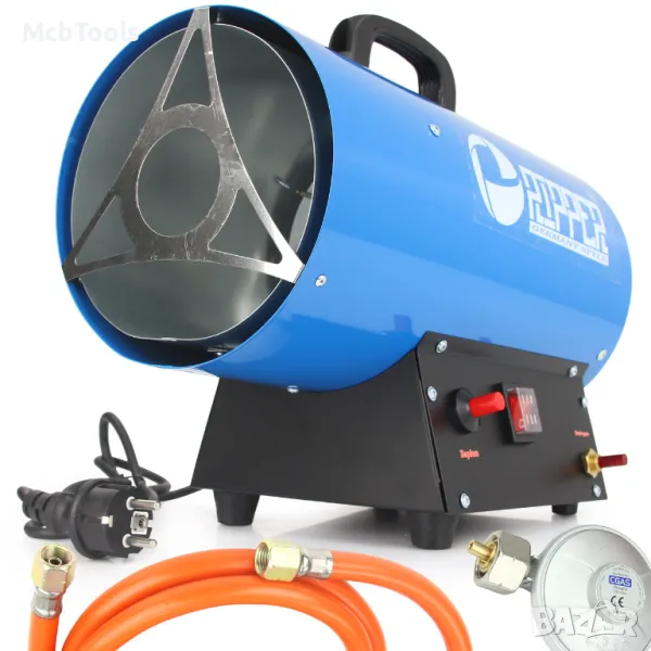 Индустриален газов калорифер с регулатор Ripper 20 kW, LPG, снимка 1