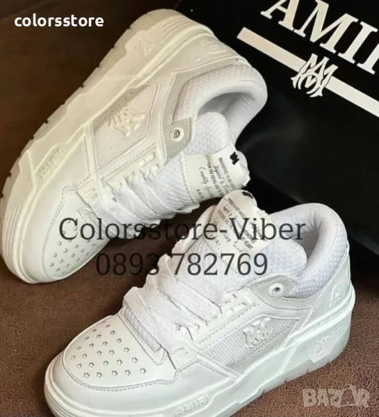 Дамски бели маратонки Amiri-BR90z, снимка 1