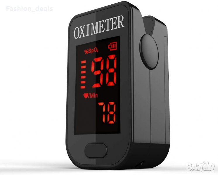 Нов Пулсов оксиметър Монитор за кислород в кръвта с LED дисплей Здраве, снимка 1