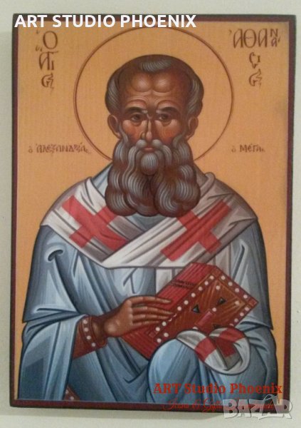 Икона на Свети Атанасий icona Sveti Atanasii, снимка 1