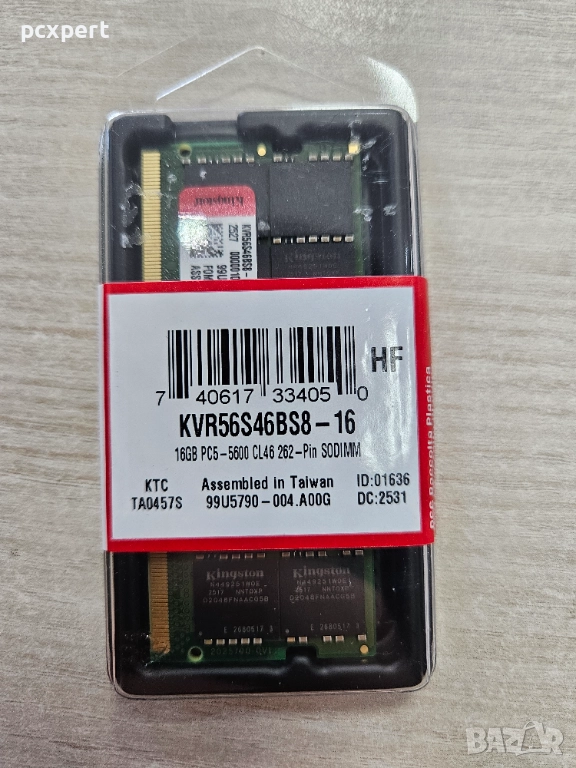 32GB (2x16GB) Нова с гаранция 99м DDR5-5600 SODIMM, снимка 1