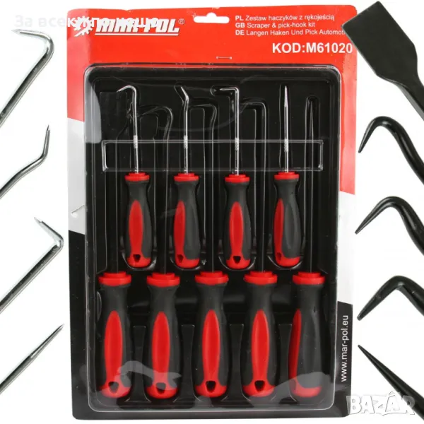 Комплект куки и шила 9 части Mar-Pol, снимка 1