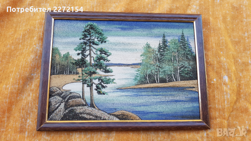 Руска картина пейзаж Карелия, снимка 1