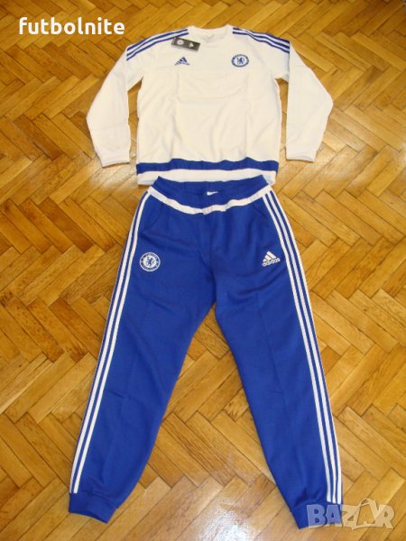 Анцуг на Челси Адидас Дебел Ватиран Chelsea Sweat Tracksuit Adidas New, снимка 1