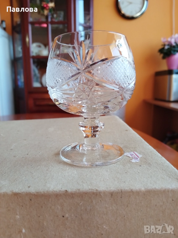 Кристален сервиз за коняк,, Виолета ", снимка 1