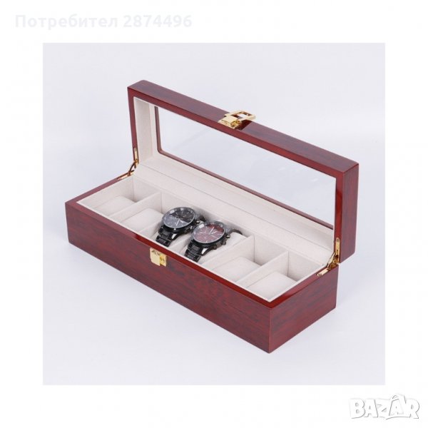 2170 Дървена Кутия за часовници, снимка 1