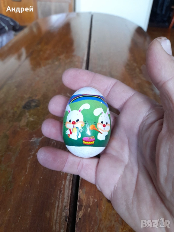 Старо дървено яйце #17, снимка 1